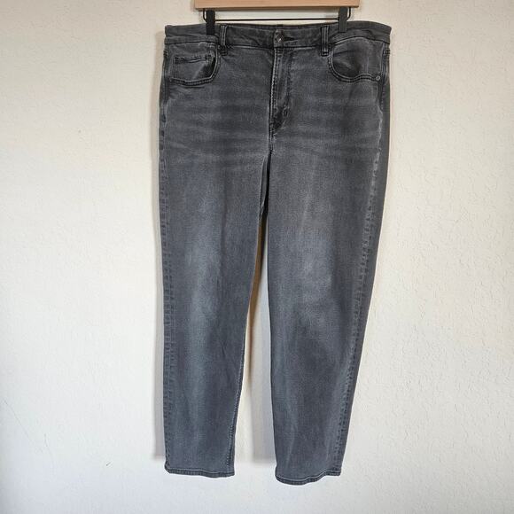 American Eagle Curvy Mom Jeans Plus Size 18 Long Neutral Casual Weekend - Picture 1 of 12